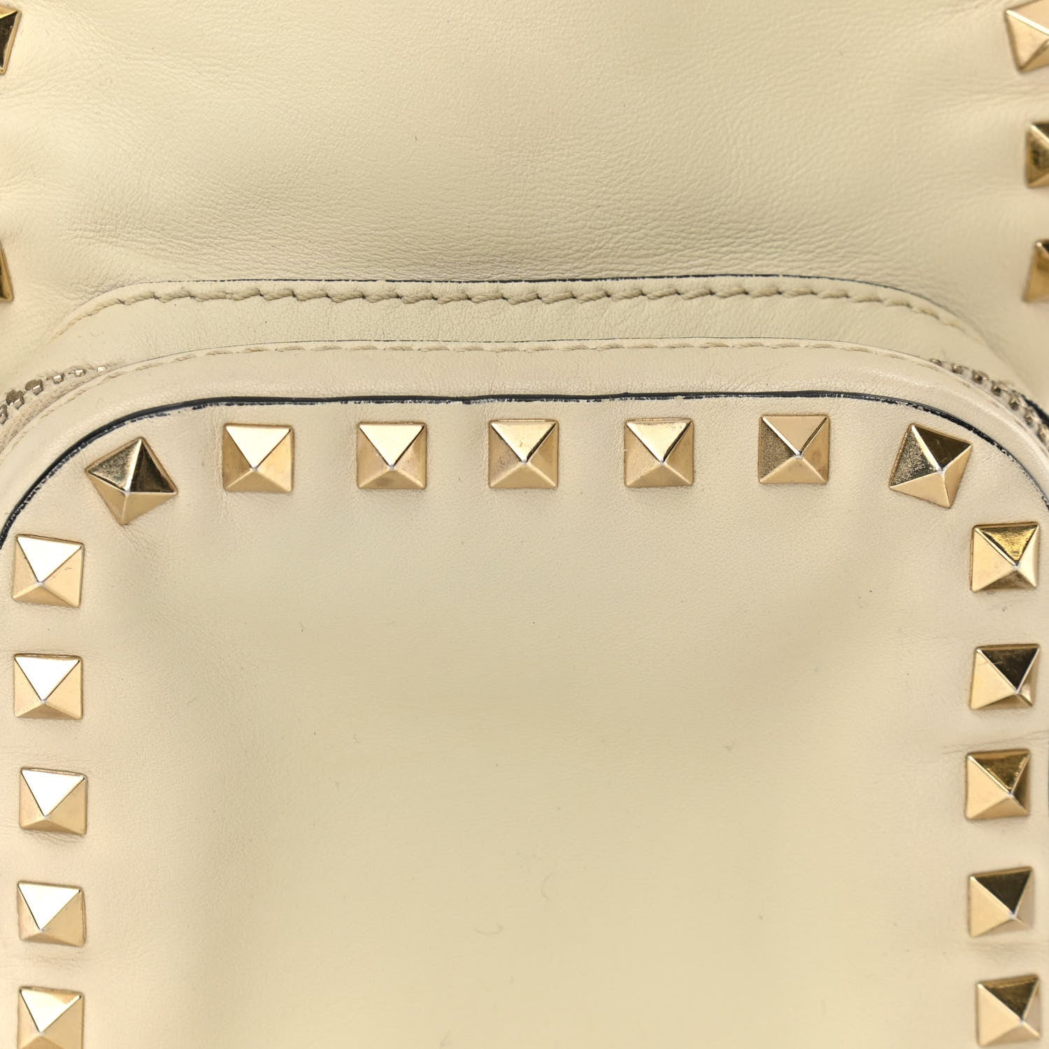 Valentino Garavani Pebbled Calfskin Mini Rockstud Backpack Ivory 8 of 12