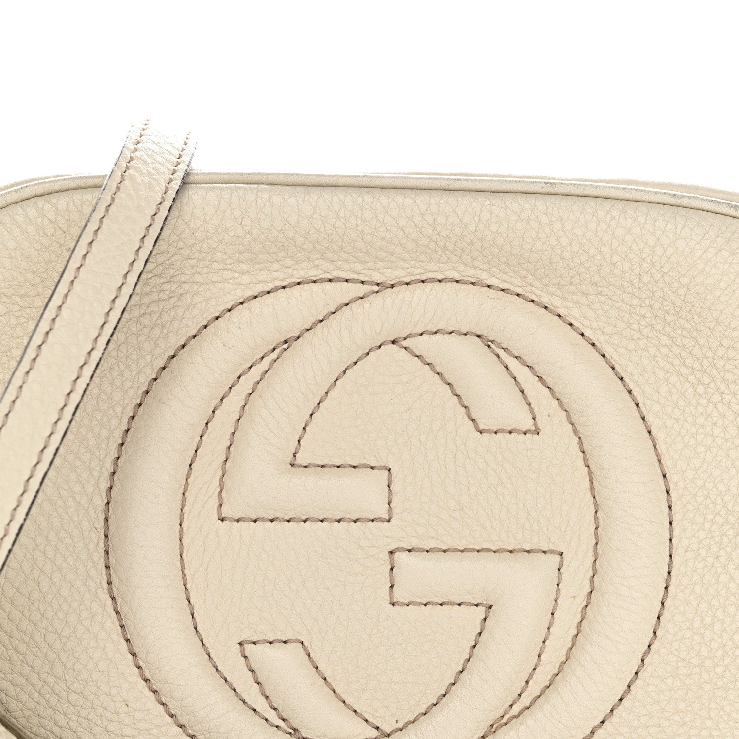 Gucci Pebbled Calfskin Small Soho Disco Bag Off White 21 of 40