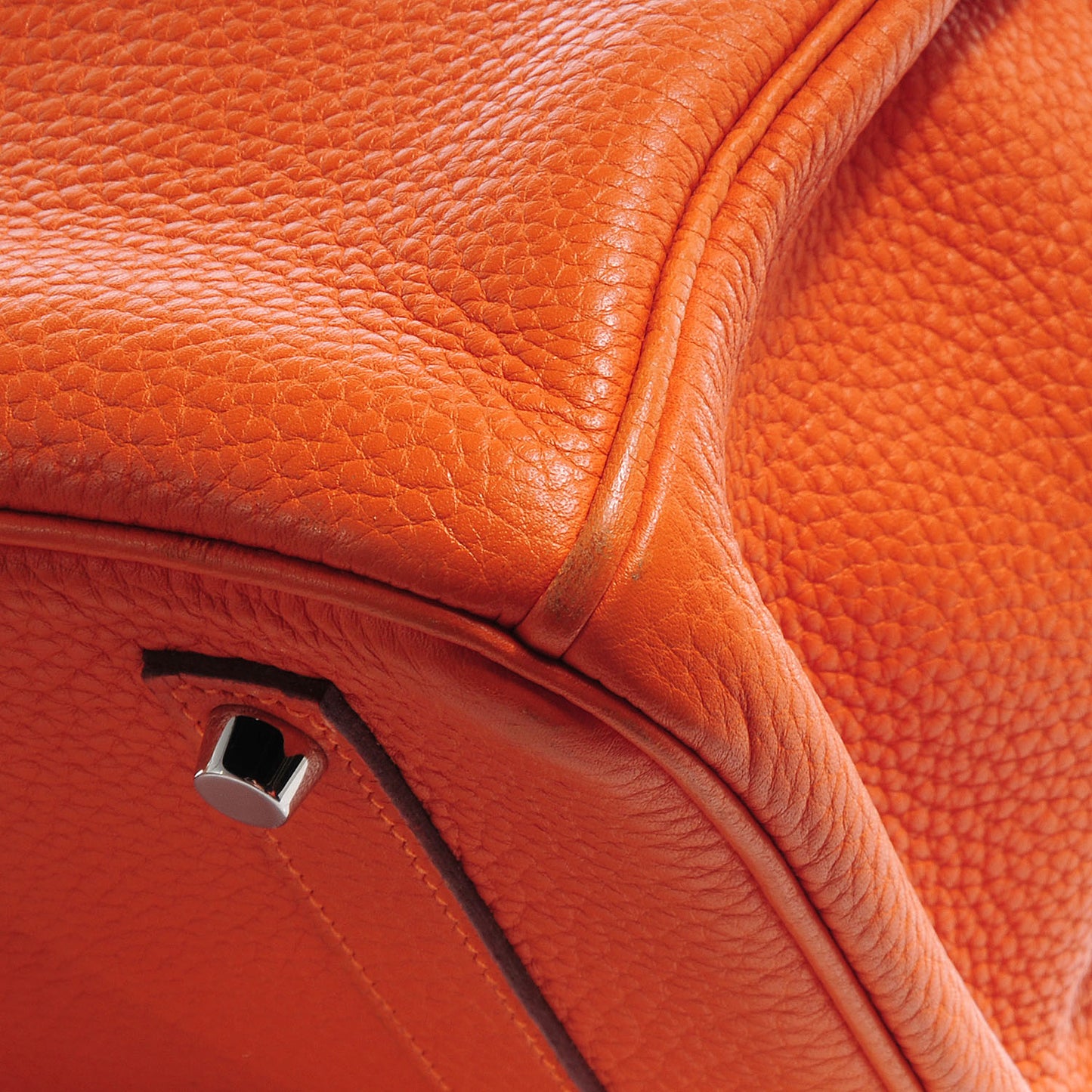 Taurillon Clemence Birkin 35 Orange