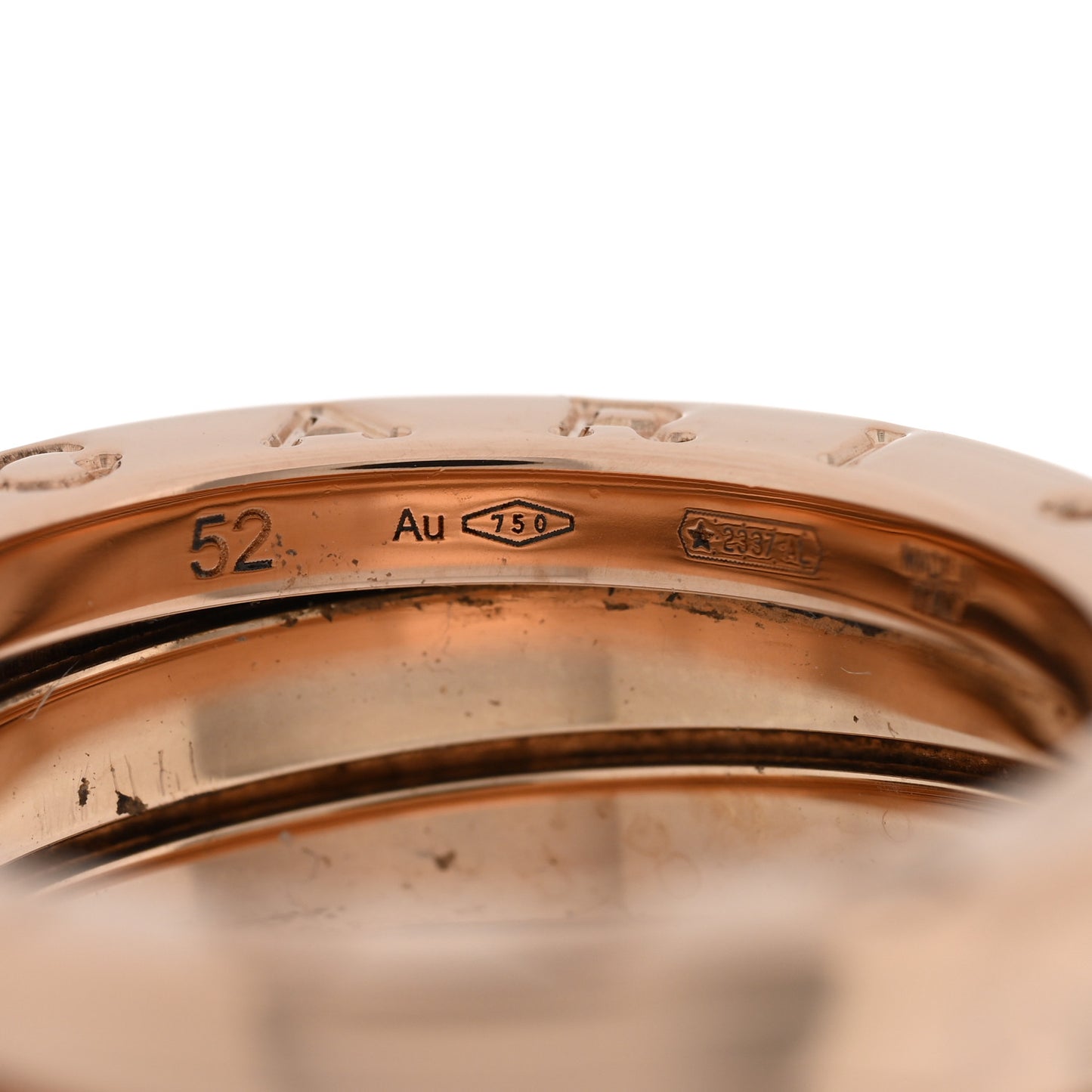 18K Rose Gold B.Zero1 Three-Band Ring 52 6