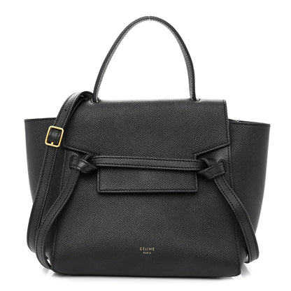Celine Grained Calfskin Nano Belt Bag Black 1 of 11