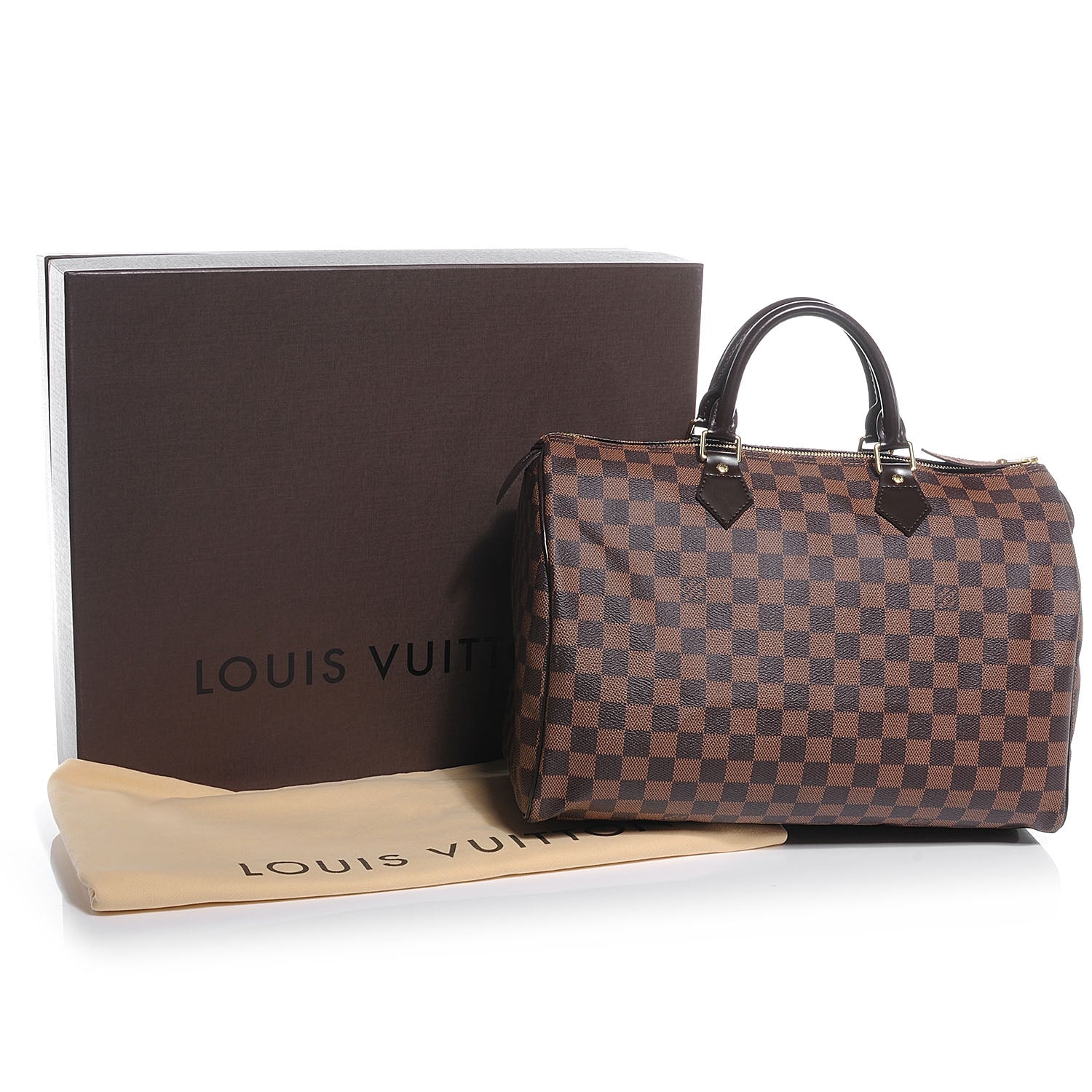 Louis Vuitton Damier Ebene Speedy 35 5 of 8