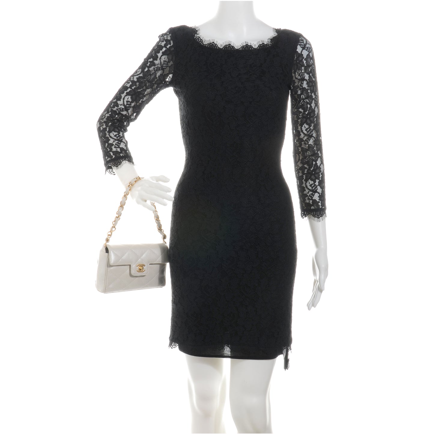 Caviar Evening Bag Pearl