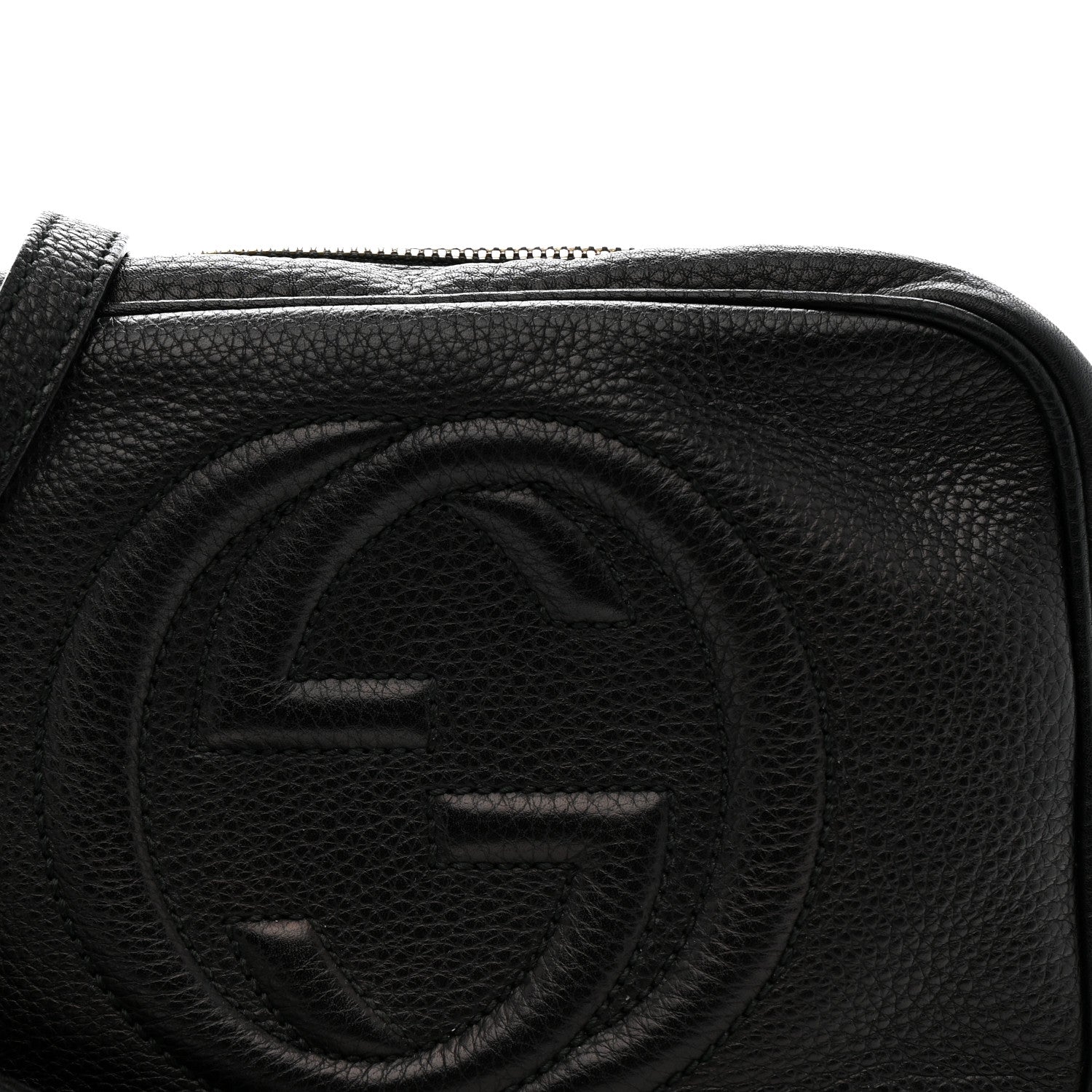 Gucci Pebbled Calfskin Small Soho Disco Bag Black 8 of 14