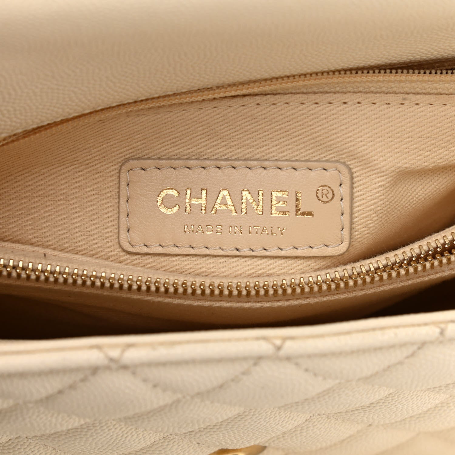 Chanel Caviar Quilted Small Coco Handle Flap Ivory 6 of 13