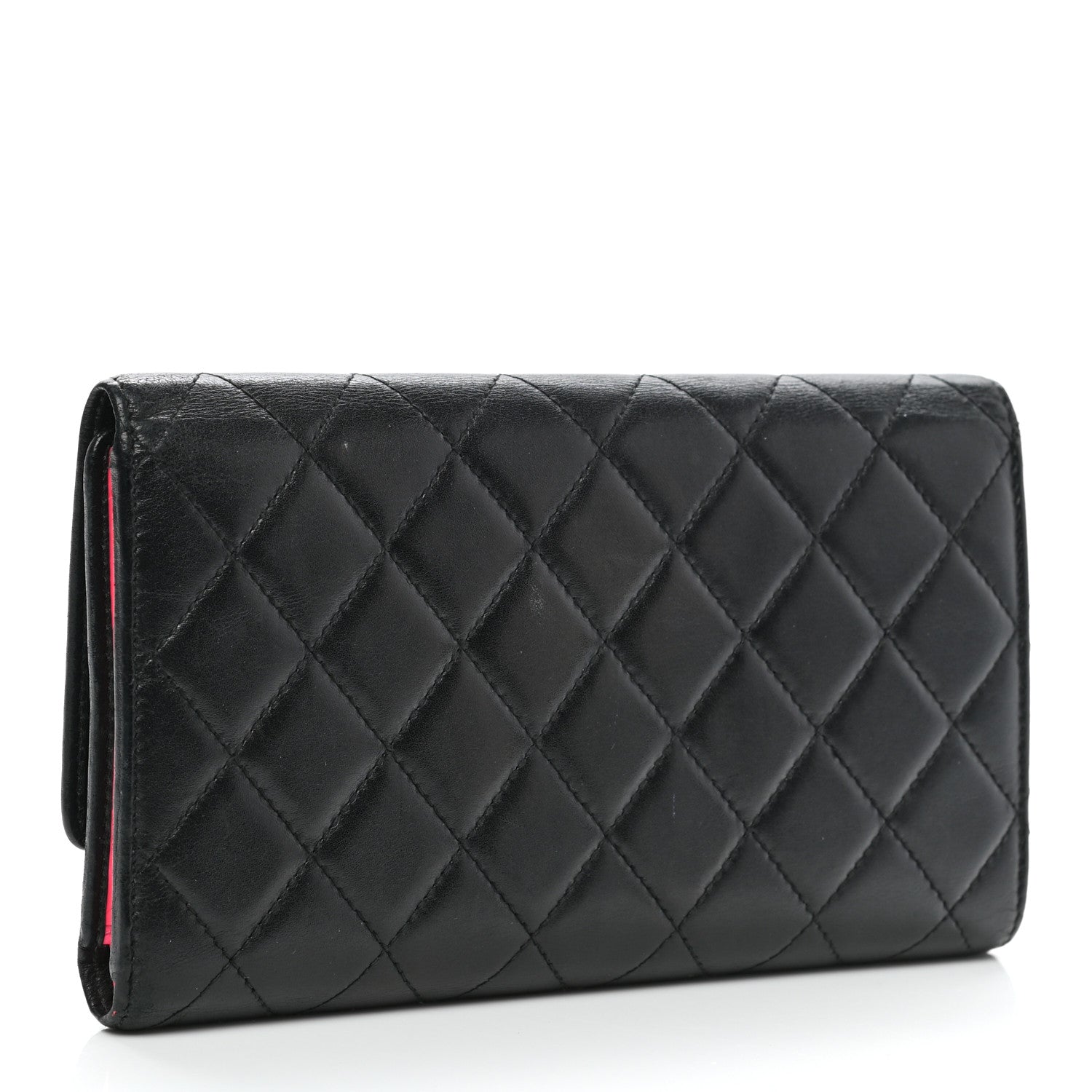 Chanel Calfskin Quilted Cambon Flap Wallet Black 3 of 13