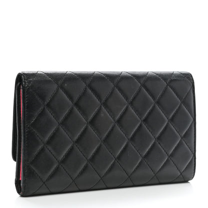 Chanel Calfskin Quilted Cambon Flap Wallet Black 3 of 13