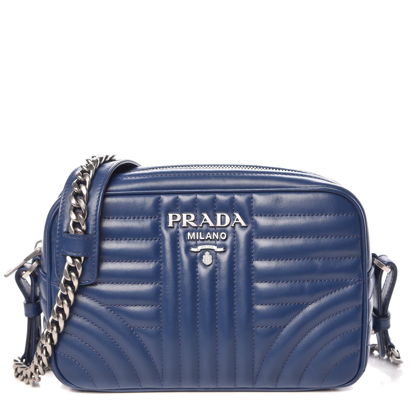 Soft Calfskin Diagramme Crossbody Bag Bleuette