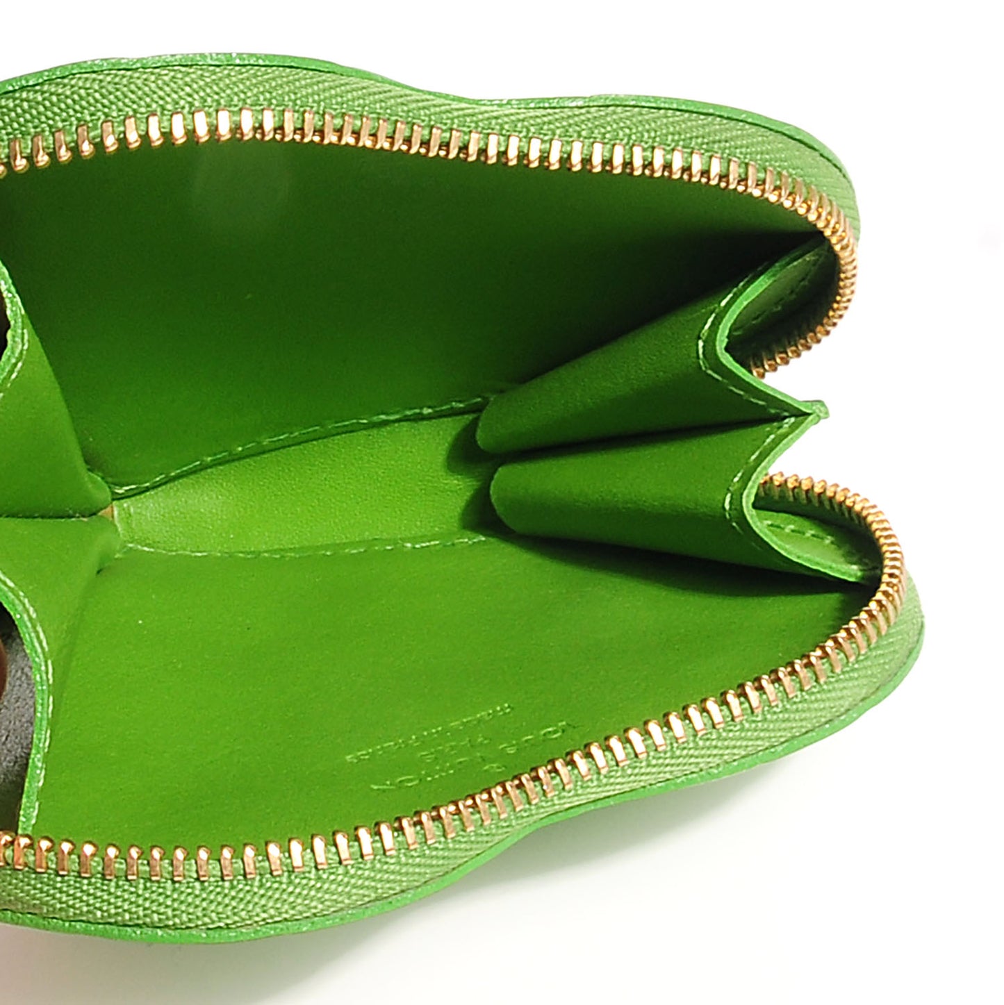 Vernis Heart Coin Purse Vert Tonic