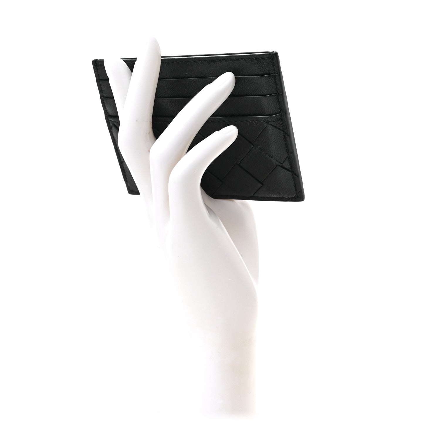 Bottega Veneta Nappa Intrecciato VN Card Case Black 2 of 6