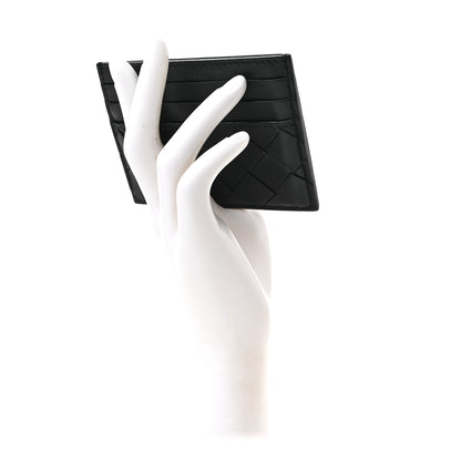 Bottega Veneta Nappa Intrecciato VN Card Case Black 2 of 6