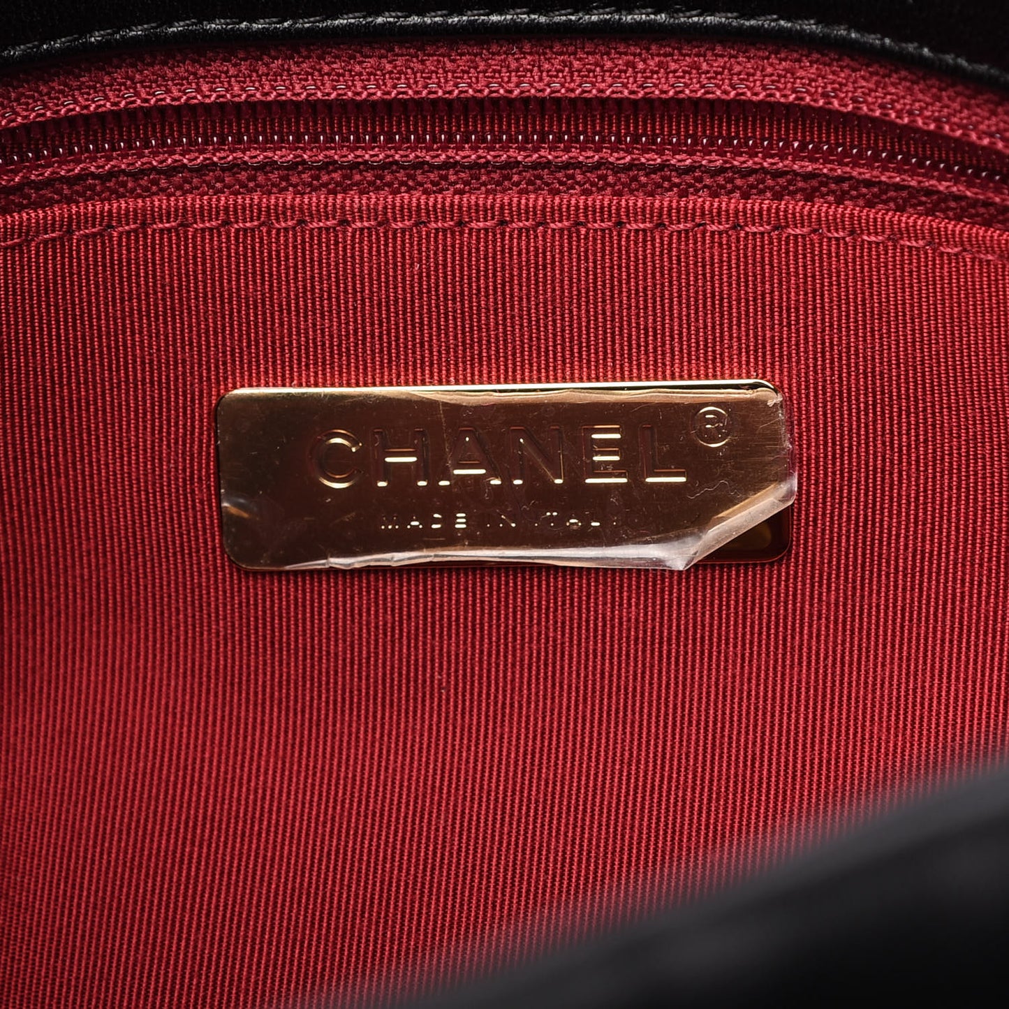 Lambskin Quilted Large Chanel 19 Flap Black