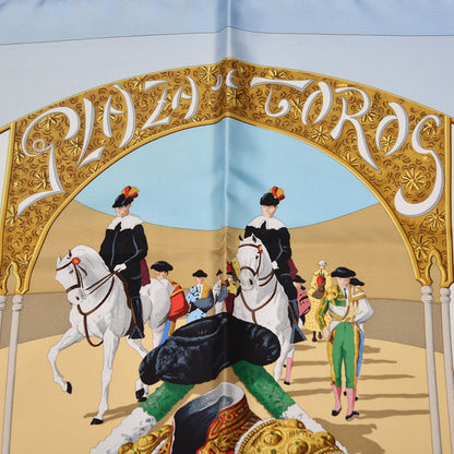 Hermes Silk Plaza De Toros Scarf 90 4 of 7