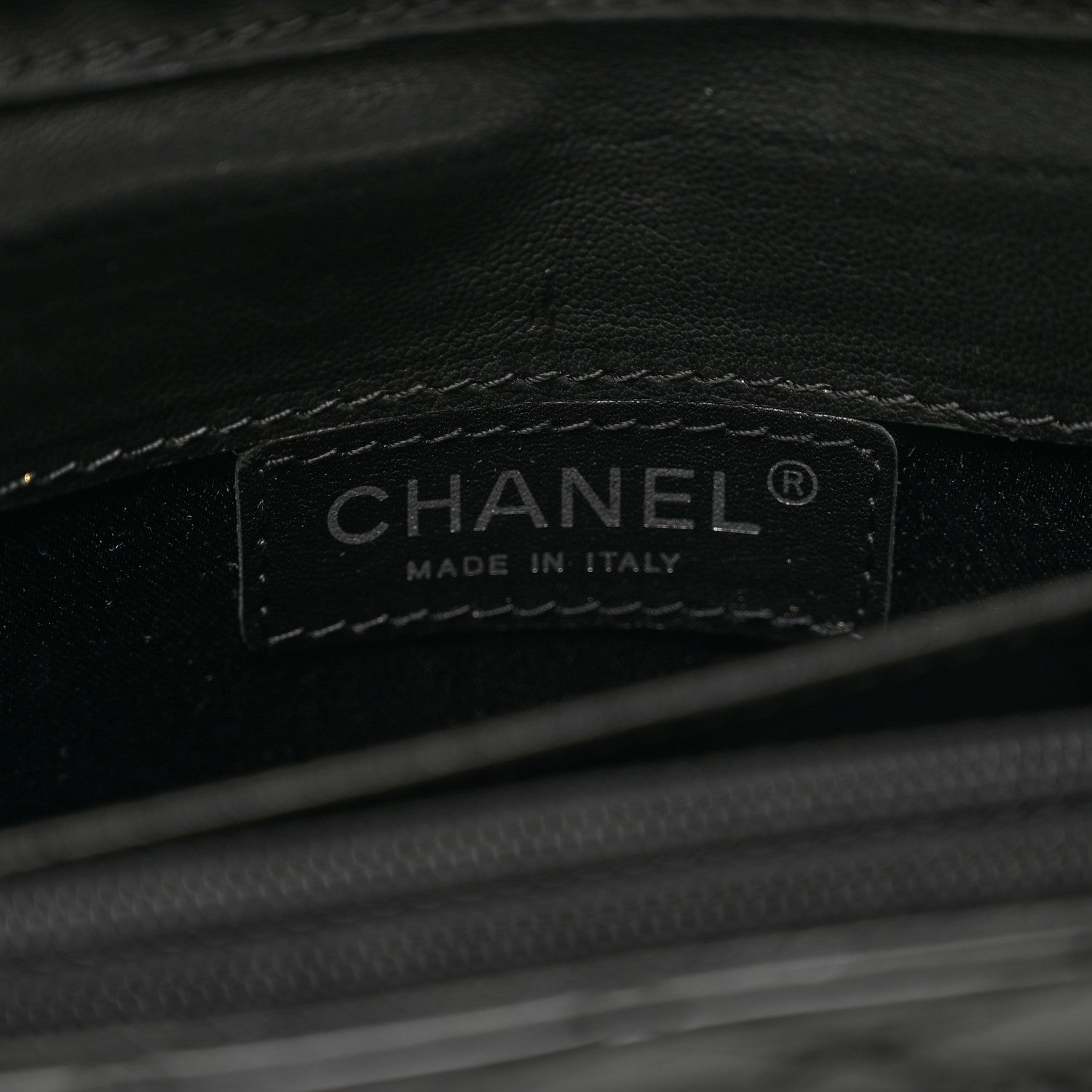 Chanel Patent Calfskin Quilted Flap Clutch With Chain Black 8 of 10