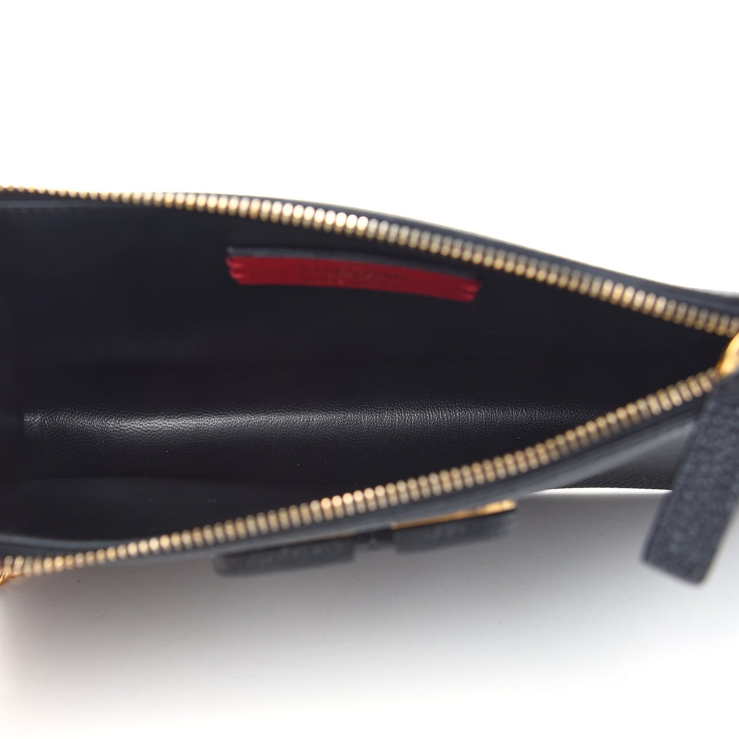 Valentino Garavani Grainy Calfskin VSling Clutch Black 5 of 8