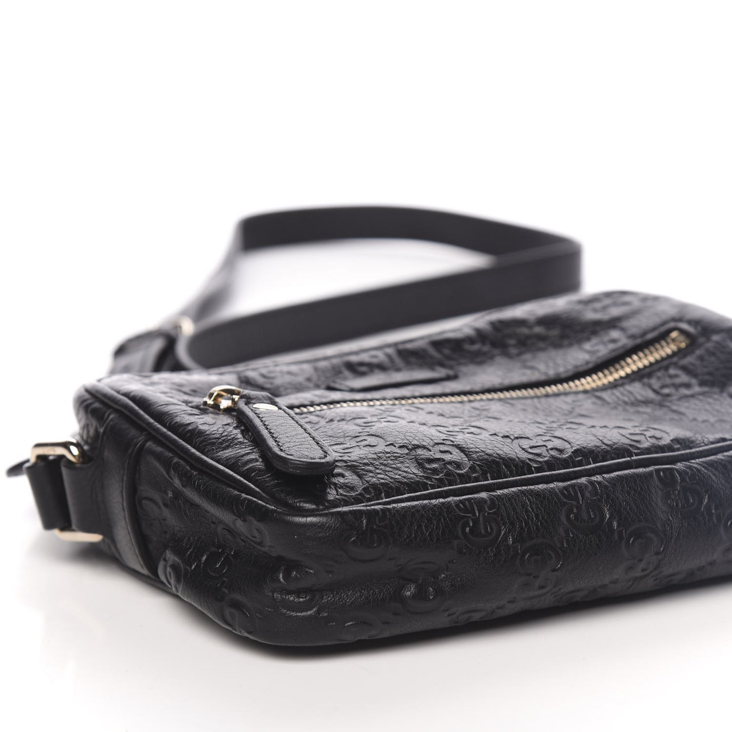Guccissima Small Shoulder Bag Black