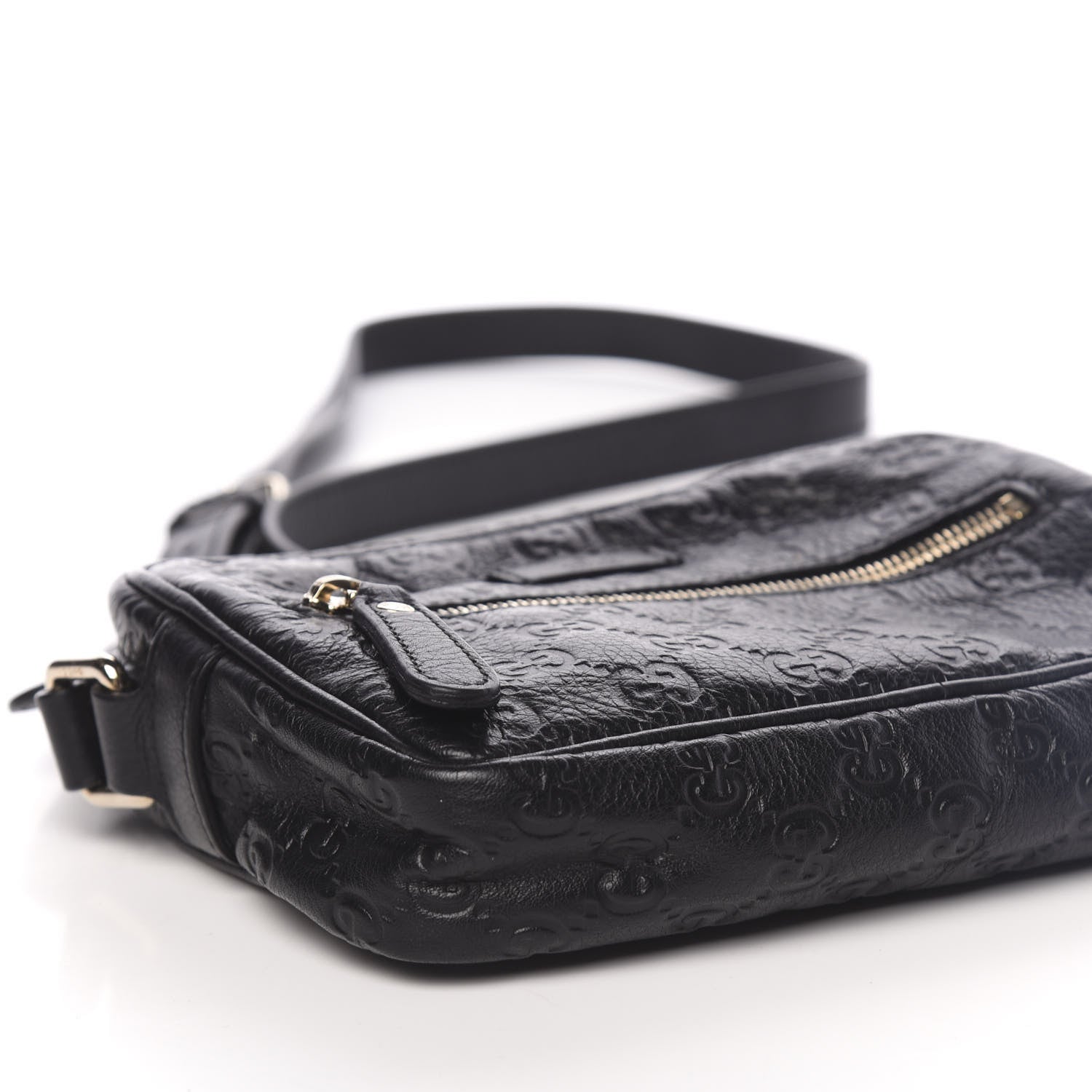 Gucci Guccissima Small Shoulder Bag Black 10 of 11