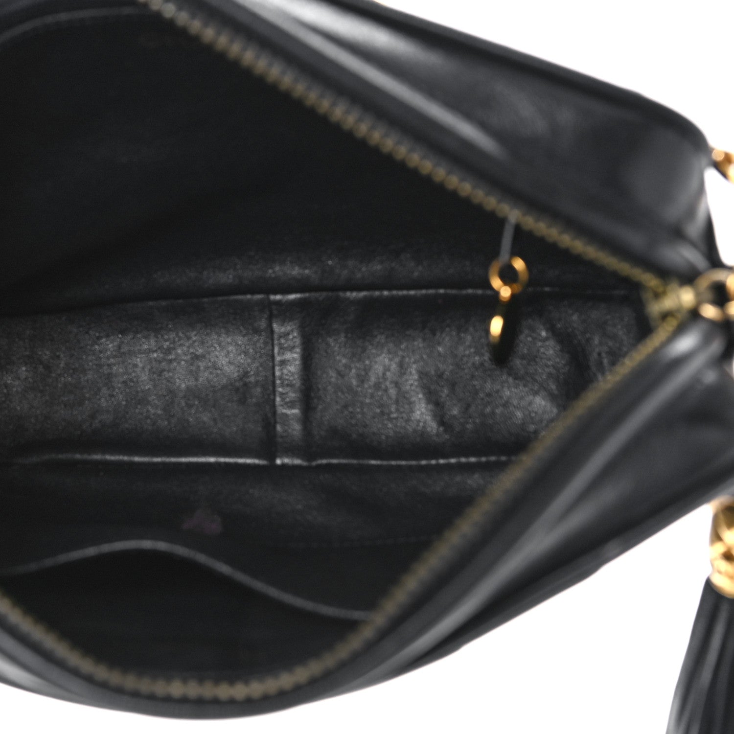 Chanel Lambskin Chevron Quilted Tassel Camera Case 5 of 9