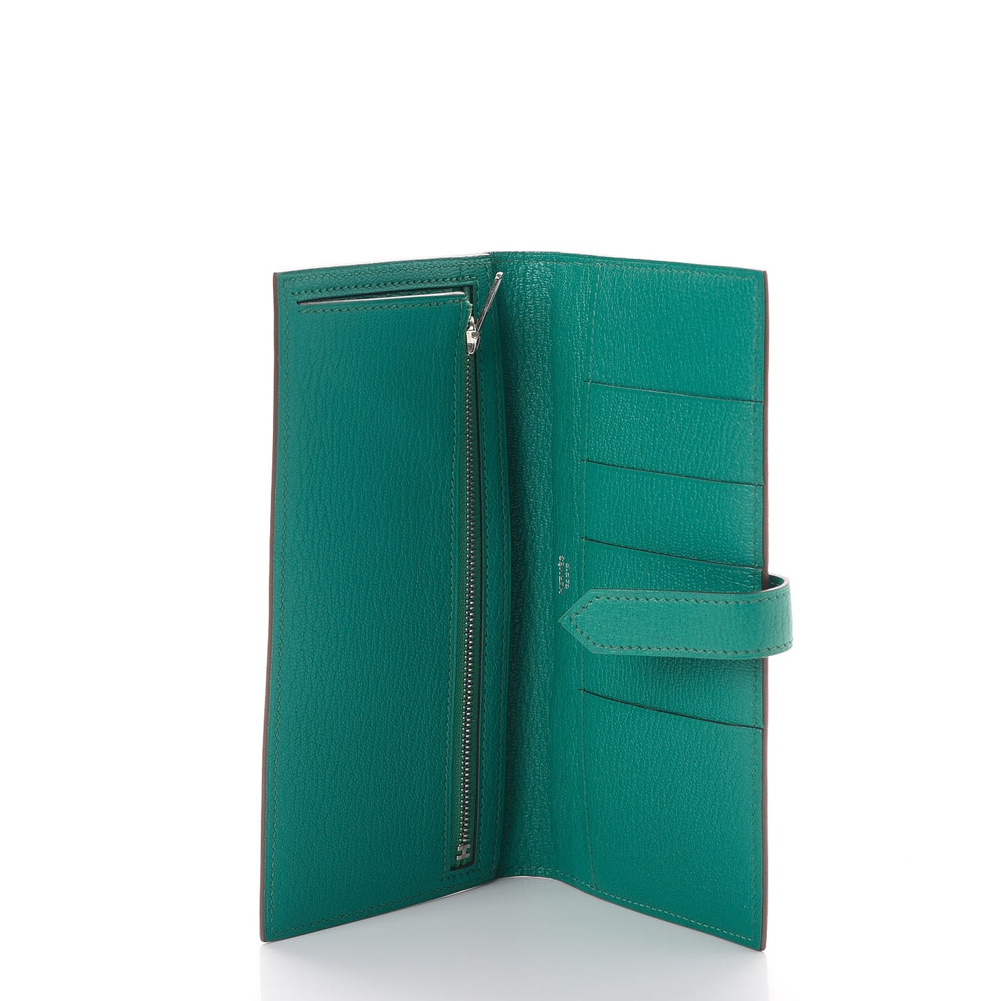 Chevre Mysore Bearn Wallet Bleu Paon