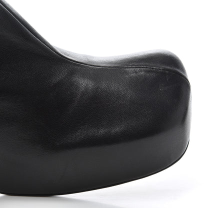 Bottega Veneta Nappa Platform Square Toe Ankle Boots 38 Black 12 of 16
