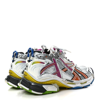 Balenciaga Mesh Rubber Womens Runner Sneakers 37 Multicolor 4 of 8