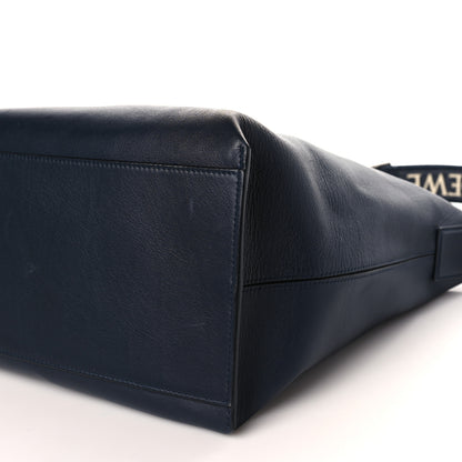 Loewe Supple Smooth Calfskin Jacquard Cubi Crossbody Bag Deep Navy 9 of 9