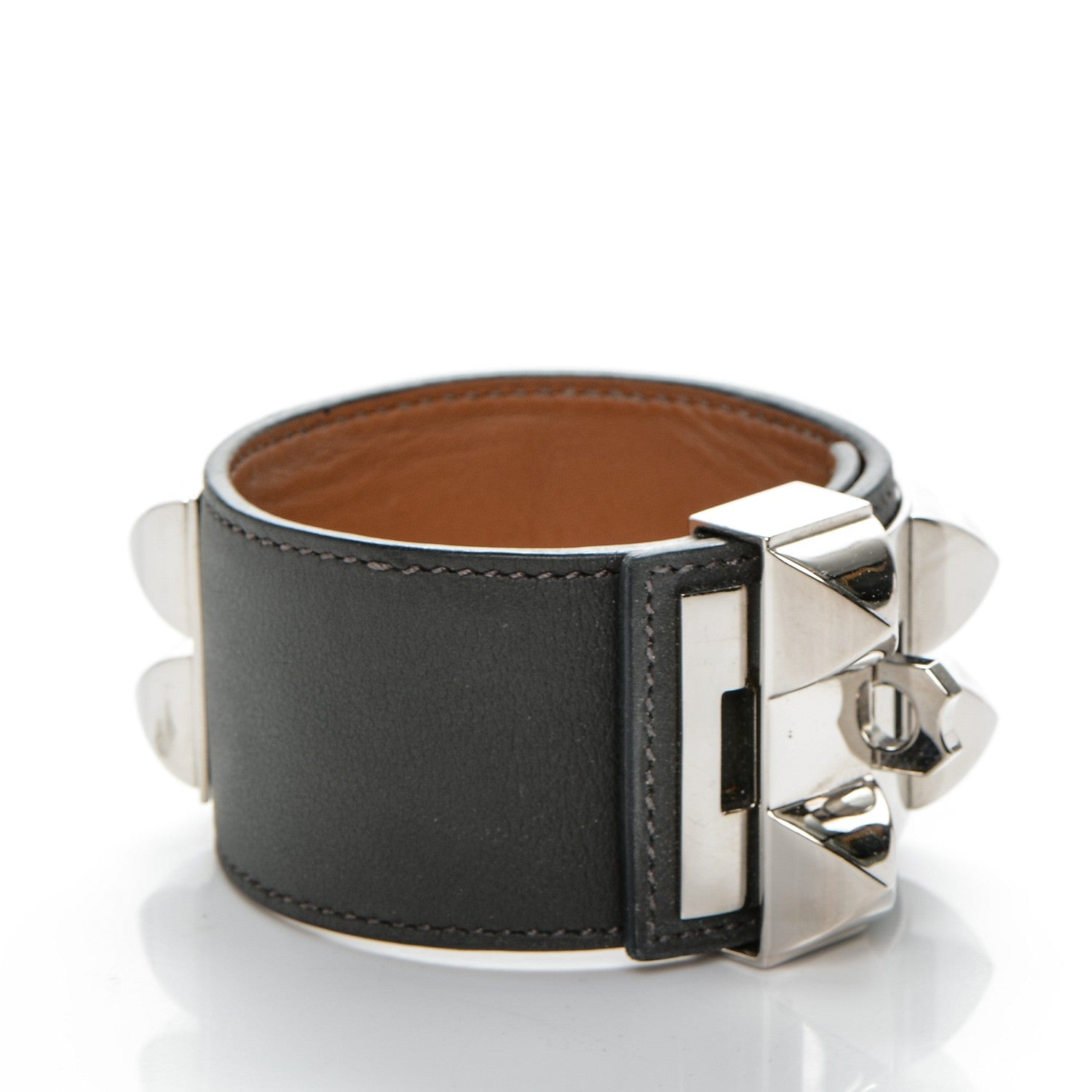 Hermes Swift Collier de Chien CDC Bracelet L Graphite 3 of 7