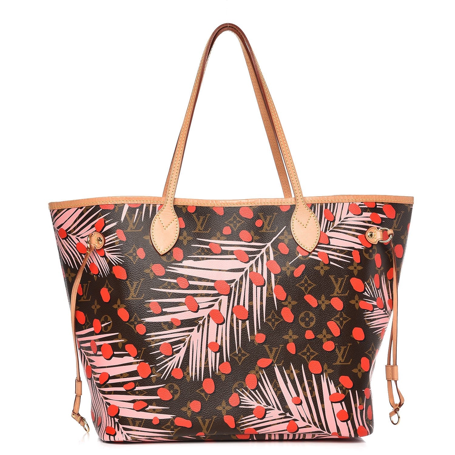 Louis Vuitton Monogram Jungle Dots Neo Neverfull MM Sugar Pink Poppy 3 of 8