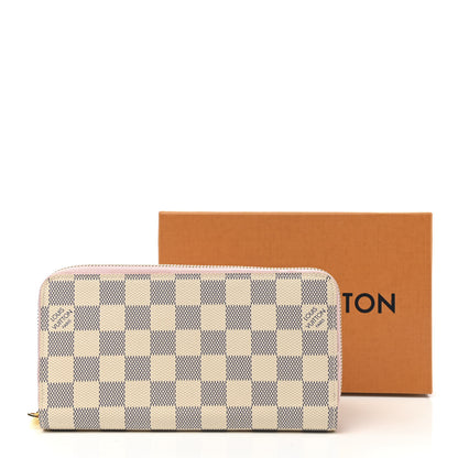 Louis Vuitton Damier Azur Zippy Wallet Rose Ballerine 7 of 7