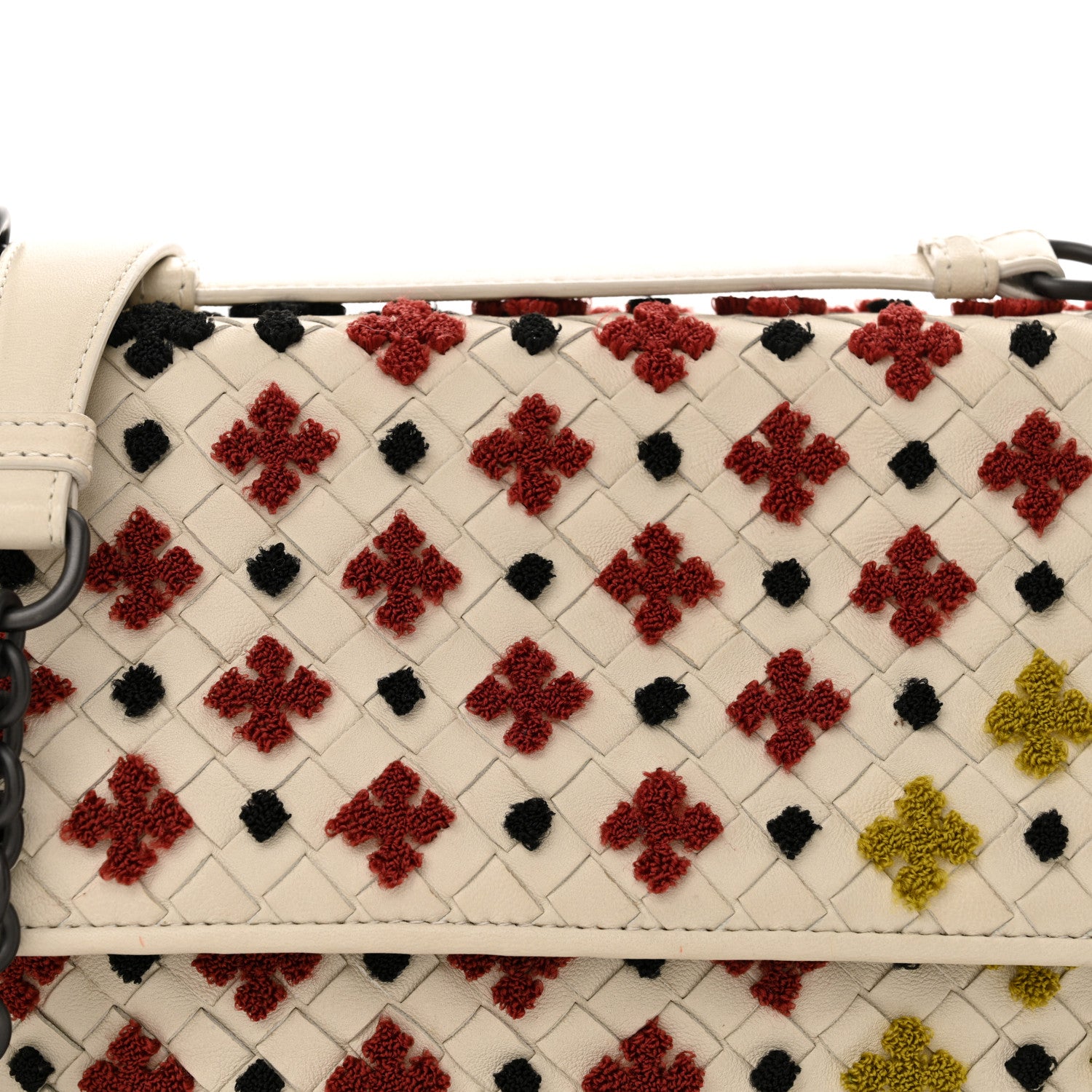 Bottega Veneta Nappa Intrecciato Embroidered Mosaic Olimpia