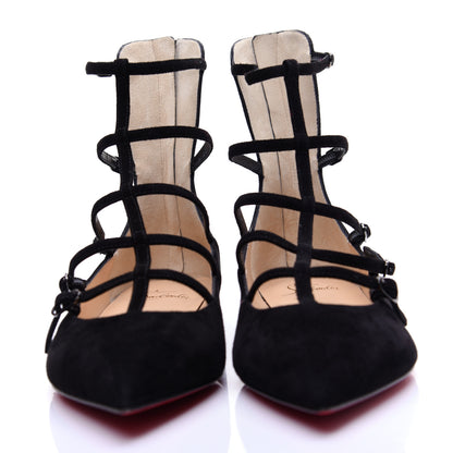 Christian Louboutin Veau Velours Toerless Muse Ballerina Flats 35.5 Black 2 of 12