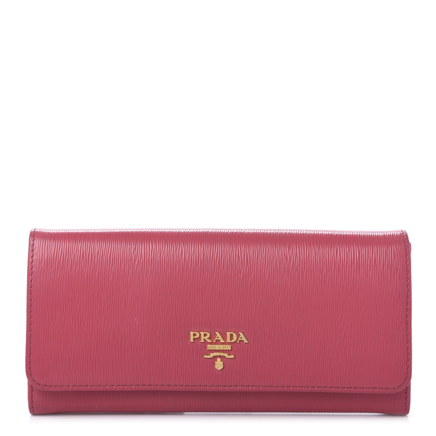 Prada Vitello Move Continental Flap Wallet Peonia 1 of 12