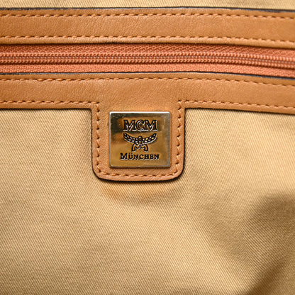 MCM Visetos Essential Top Handle Tote Bag Cognac 5 of 11