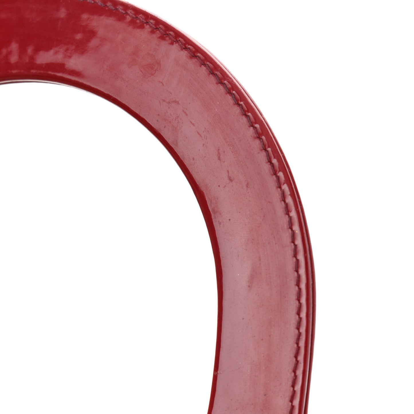 Patent Cannage Large Lady Dior Red