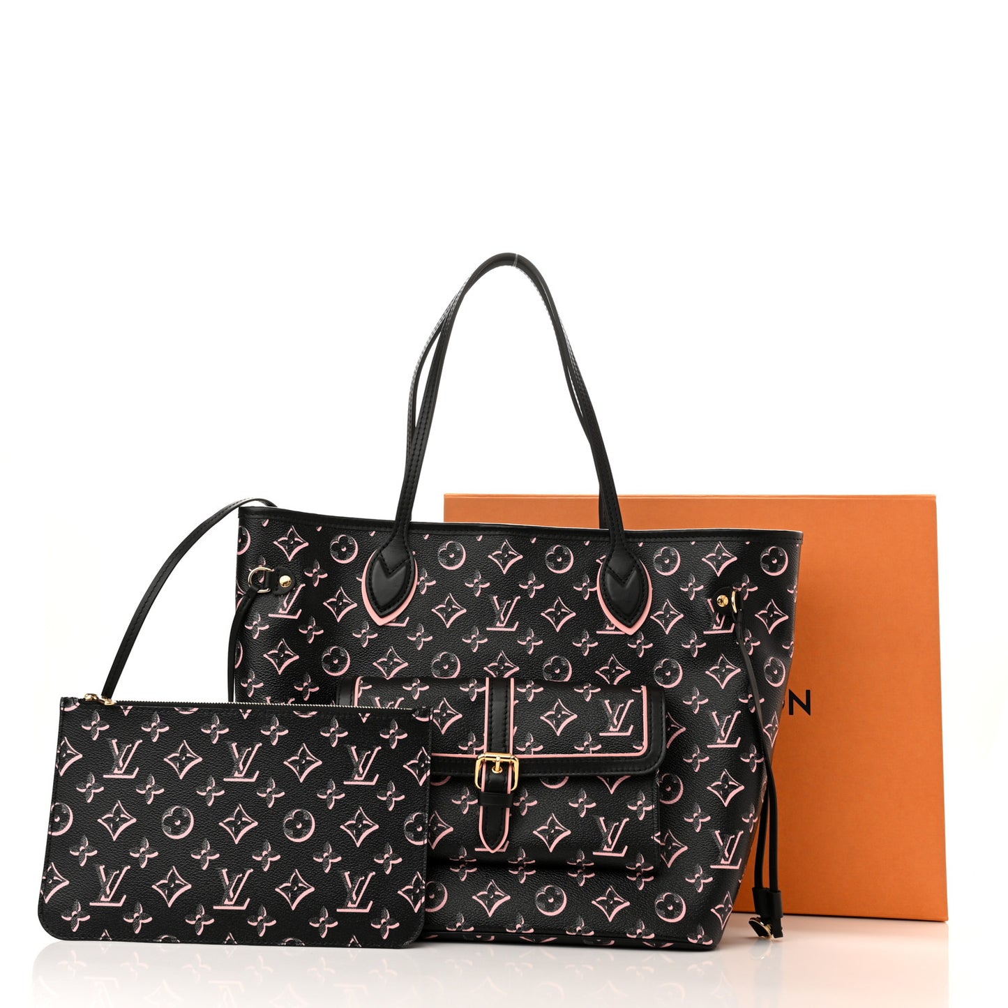 Monogram Fall For You Neverfull MM Black