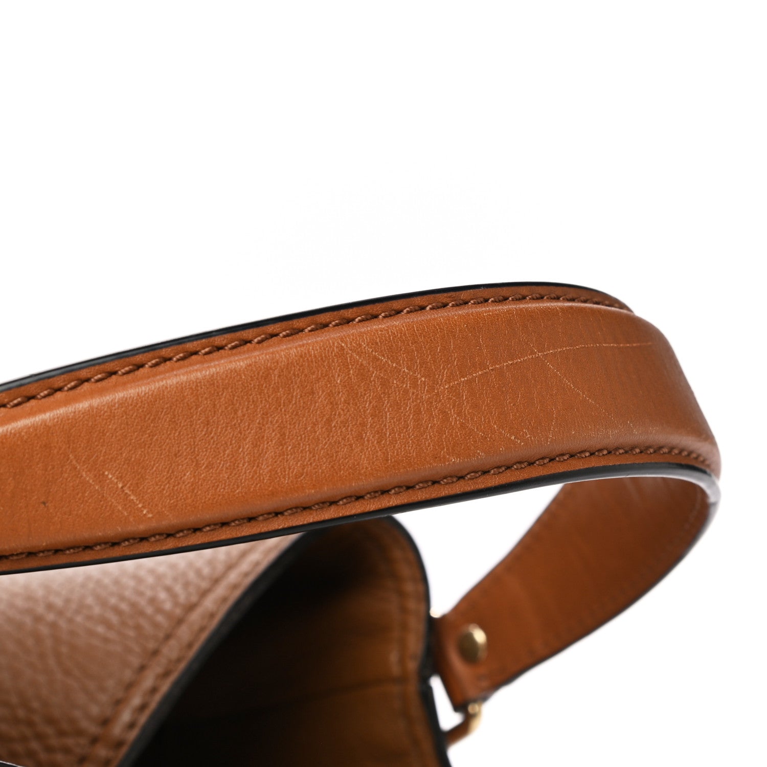 Burberry Grainy Calfskin Canvas Mega Check Medium Ashby Tassel Hobo Saddle Brown 13 of 13