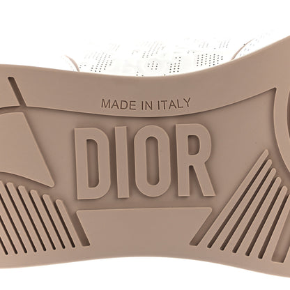 Christian Dior Calfskin Oblique Laser Perforated Dior One Low Sneakers 39.5 Off White Nude 6 of 9