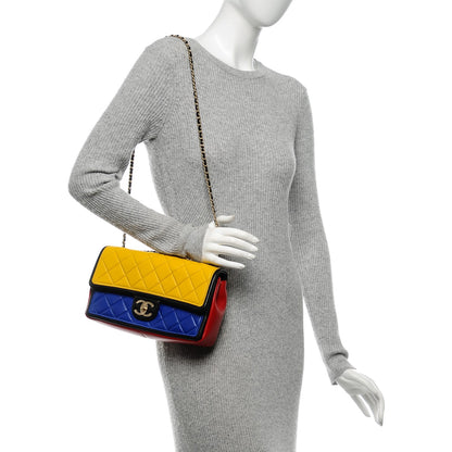 Chanel Lambskin Tri-Color Medium Graphic Flap Multicolor 2 of 7