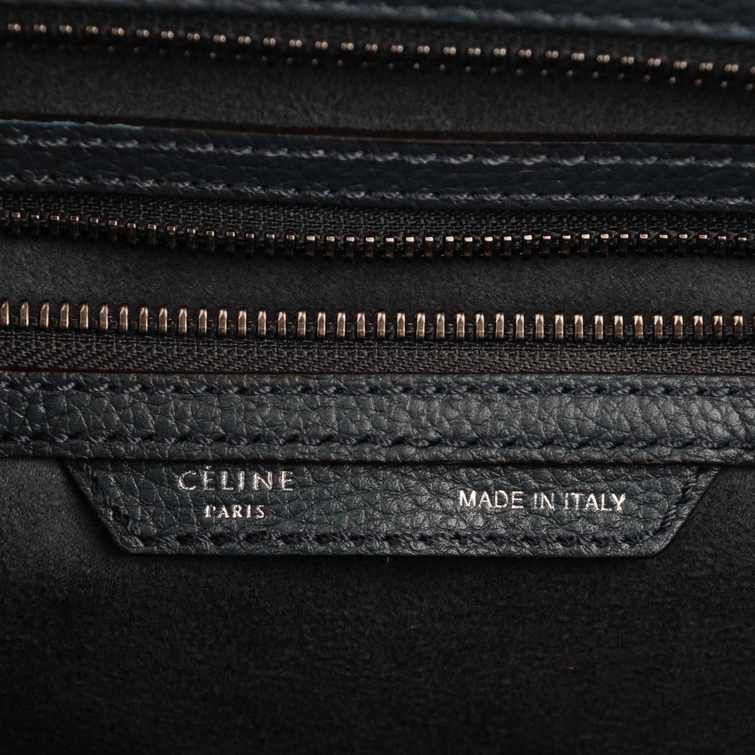 Celine Drummed Calfskin Mini Luggage Orage 6 of 8