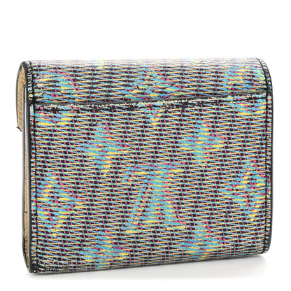 Louis Vuitton Monogram LV Pop Zoe Wallet Blue 3 of 11