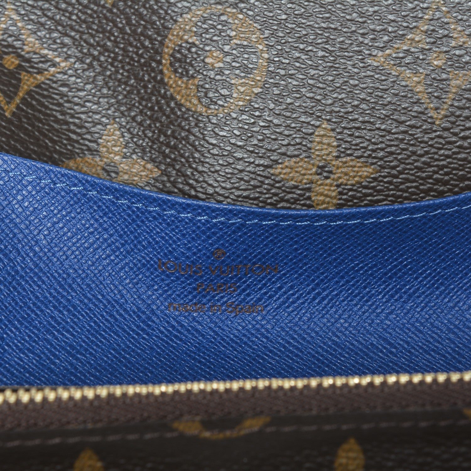 Louis Vuitton Monogram Emilie Wallet Blue 6 of 7