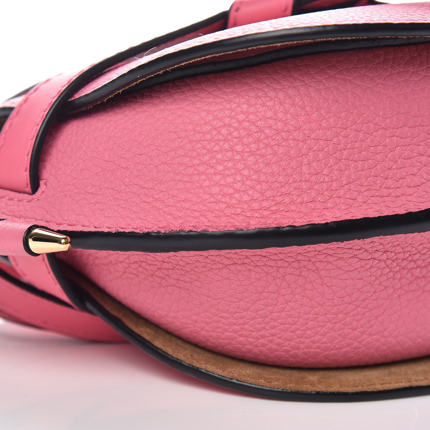 Grained Calfskin Mini Gate Crossbody Bag Wild Rose