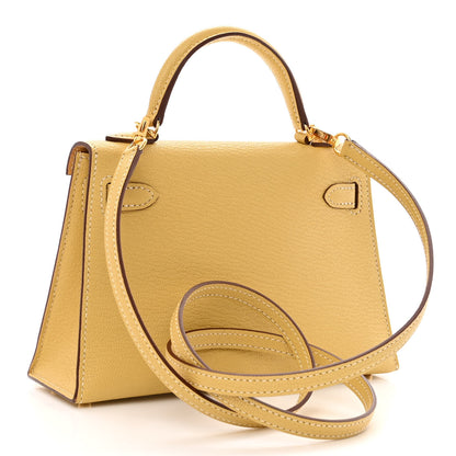 Hermes Chevre Mysore Mini Kelly Sellier 20 Foin 3 of 12