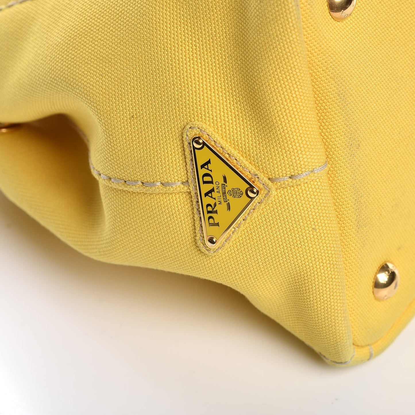 Canvas Canapa Small Logo Tote Yellow