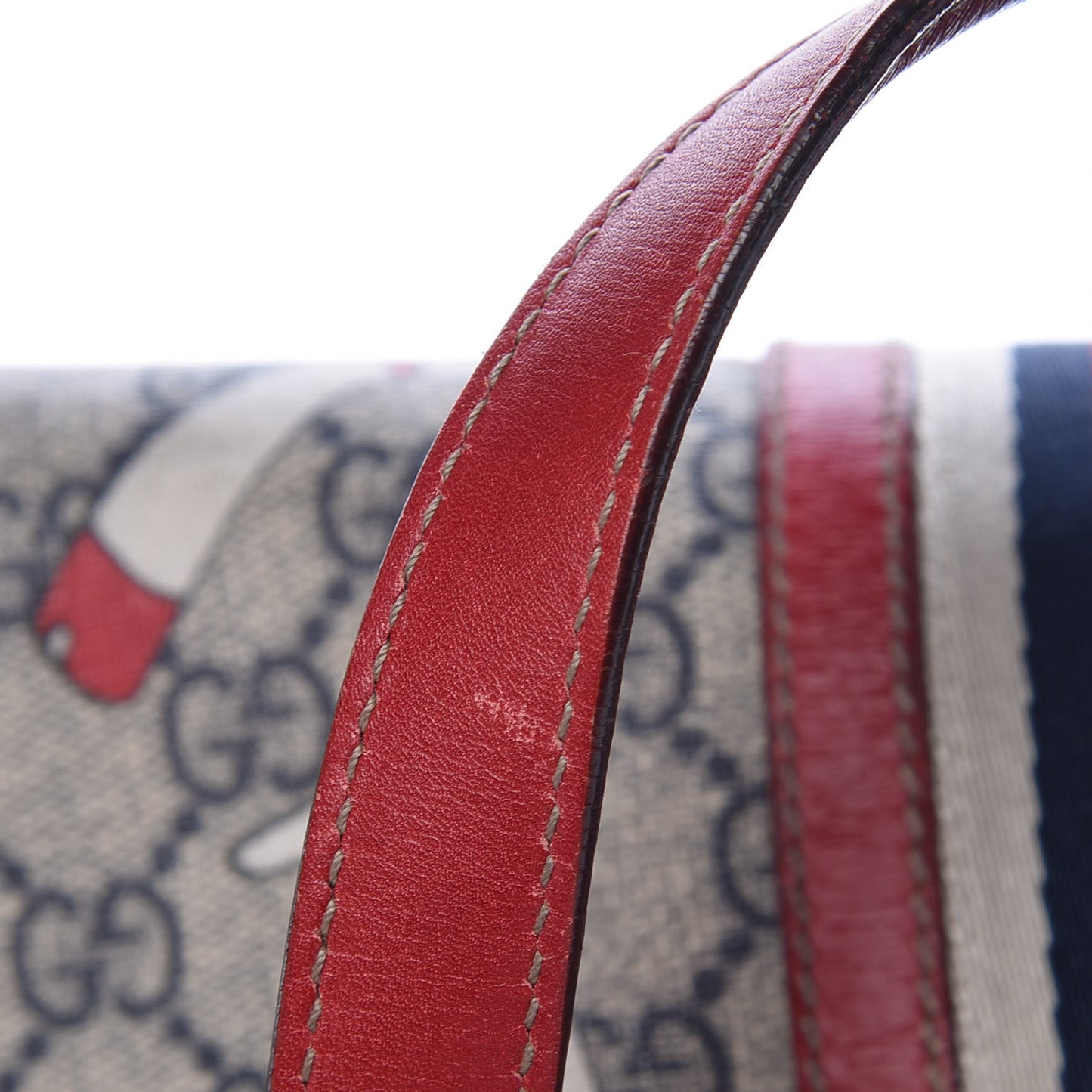 GG Supreme Monogram Boot Large Treasure Boston Tote