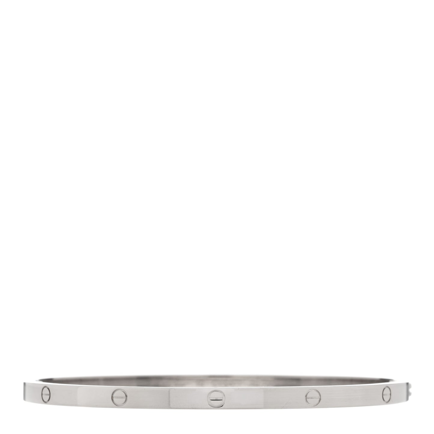 18K White Gold Small LOVE Bracelet 19
