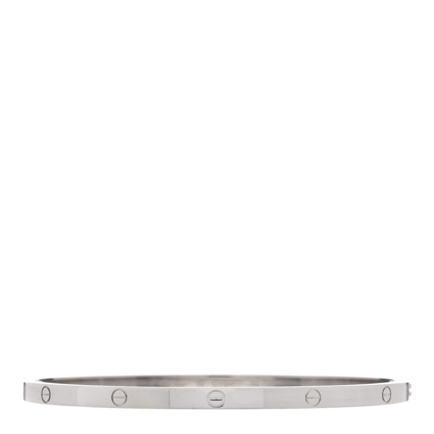 Cartier 18K White Gold Small LOVE Bracelet 19 1 of 3