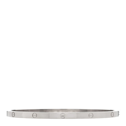 Cartier 18K White Gold Small LOVE Bracelet 19 1 of 3
