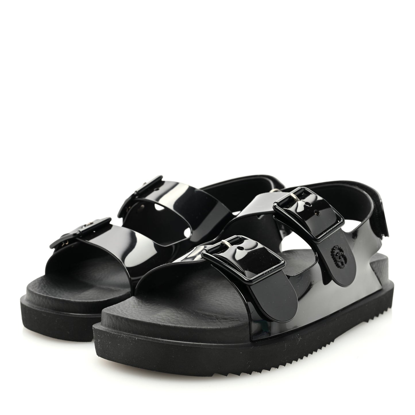 Rubber Mini Double G Womens Isla Dad Sandals 39 Black