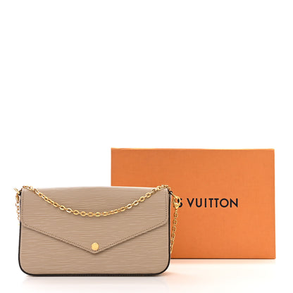 Louis Vuitton Epi Felicie Pochette Chain Wallet Galet 15 of 15